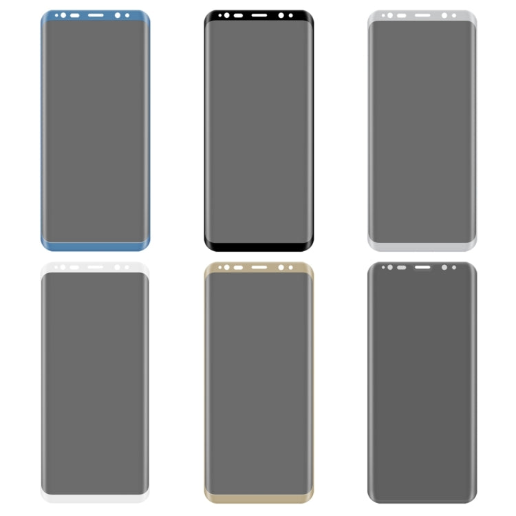For Galaxy S8 / G950 0.3mm 9H Surface Hardness 3D Curved Privacy Anti-glare Silk-screen Full Screen Tempered Glass Screen Protector