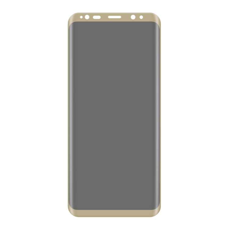 For Galaxy S8+ / G9550 0.3mm 9H Surface Hardness 3D Curved Privacy Anti-glare Silk-screen Full Screen Tempered Glass Screen Protector