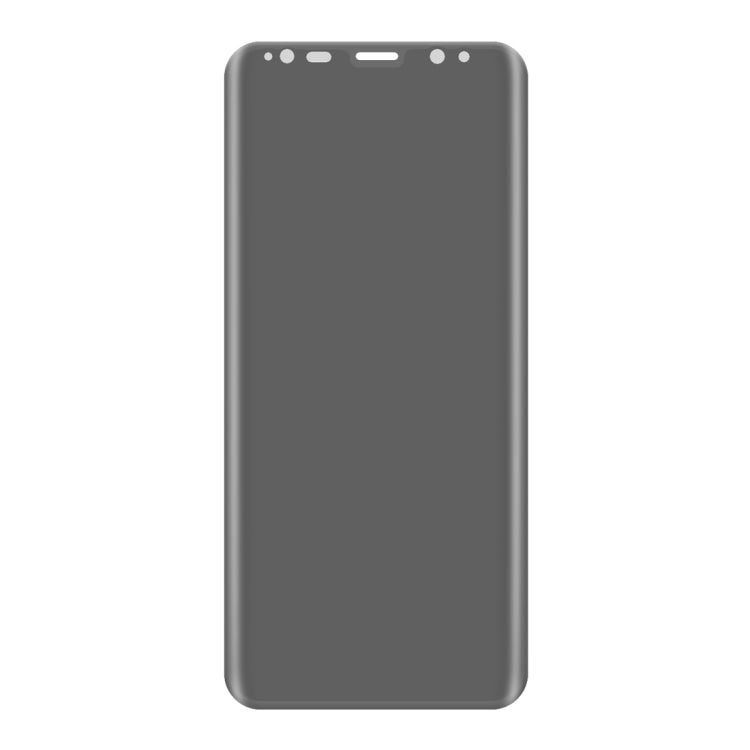 For Galaxy S8+ / G9550 0.3mm 9H Surface Hardness 3D Curved Privacy Anti-glare Silk-screen Full Screen Tempered Glass Screen Protector