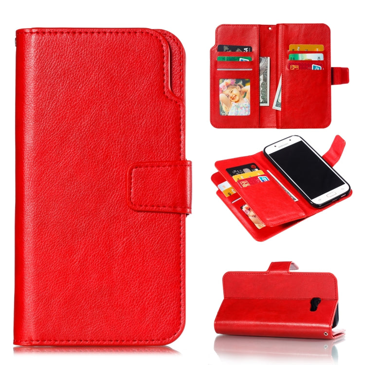 Litchi Texture Horizontal Flip Leather Case for Galaxy A5 (2017), with Holder & Nine Card Slots & Wallet