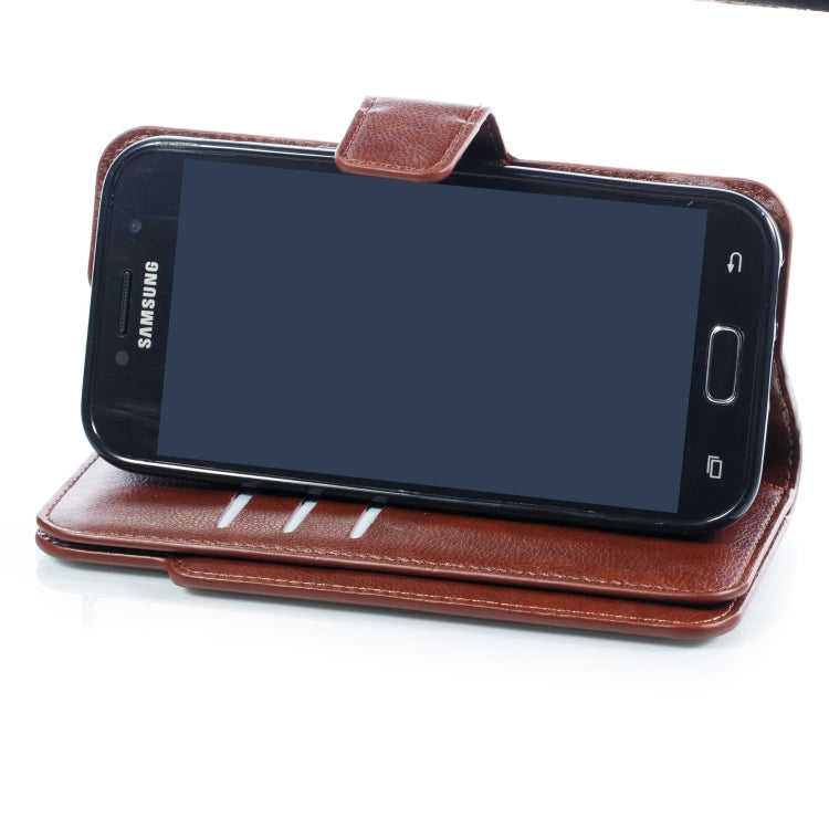 Litchi Texture Horizontal Flip Leather Case for Galaxy A5 (2017), with Holder & Nine Card Slots & Wallet