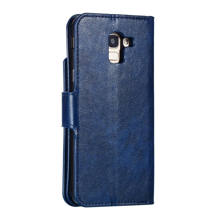 Litchi Texture Horizontal Flip Leather Case for Galaxy J6 (2018), with Holder & Nine Card Slots & Wallet