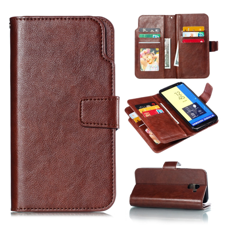 Litchi Texture Horizontal Flip Leather Case for Galaxy J6 (2018), with Holder & Nine Card Slots & Wallet