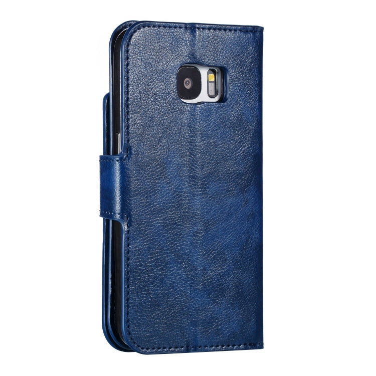 Litchi Texture Horizontal Flip Leather Case for Galaxy S7, with Holder & Nine Card Slots & Wallet