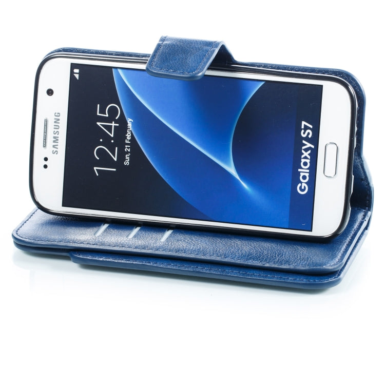 Litchi Texture Horizontal Flip Leather Case for Galaxy S7 Edge, with Holder & Nine Card Slots & Wallet