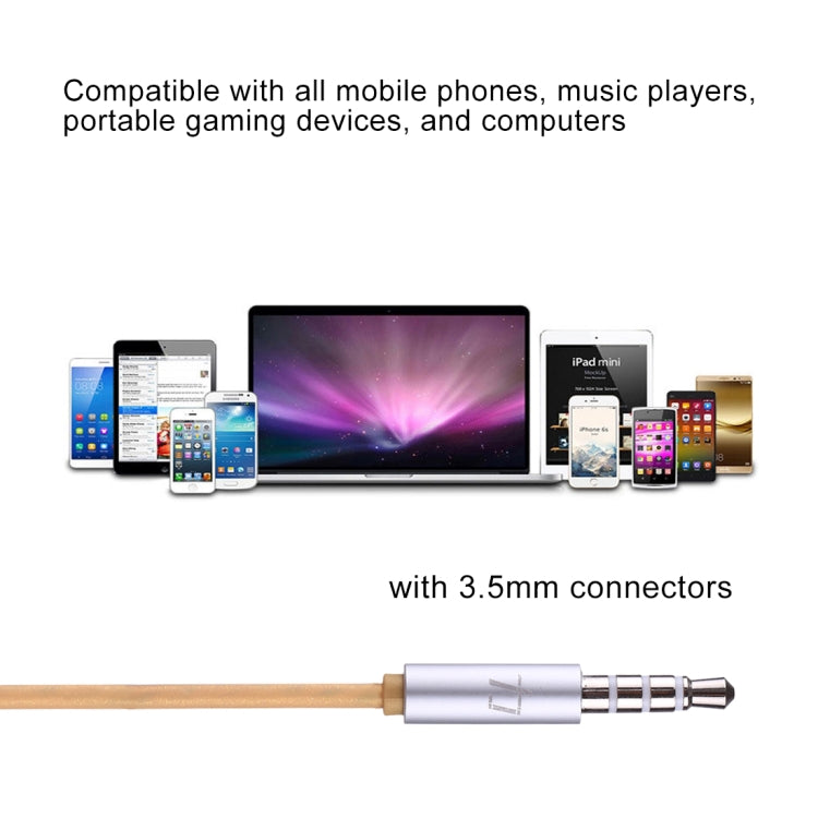 ALEXPRO E200i 1.2m In-Ear Stereo Wired Control Earphones with Mic, For iPhone, iPad, Galaxy, Huawei, Xiaomi, LG, HTC and Other Smartphones