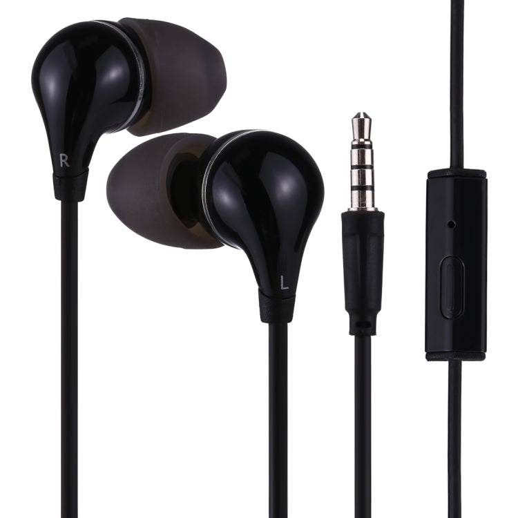 ALEXPRO E100i 1.2m In-Ear Extra Bass Stereo Wired Control Earphones with Mic, For iPhone, iPad, Galaxy, Huawei, Xiaomi, LG, HTC and Other Smartphones