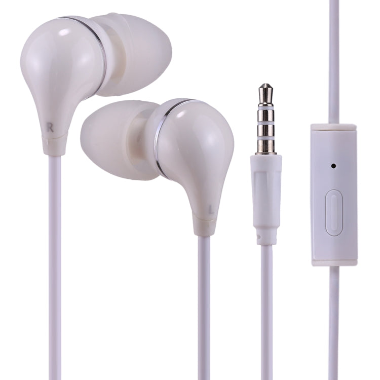 ALEXPRO E100i 1.2m In-Ear Extra Bass Stereo Wired Control Earphones with Mic, For iPhone, iPad, Galaxy, Huawei, Xiaomi, LG, HTC and Other Smartphones