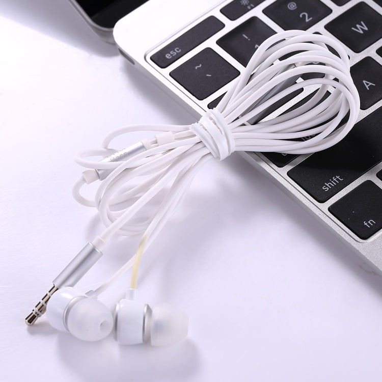 ALEXPRO E110i 1.2m In-Ear Bass Stereo Wired Control Earphones with Mic, For iPhone, iPad, Galaxy, Huawei, Xiaomi, LG, HTC and Other Smartphones