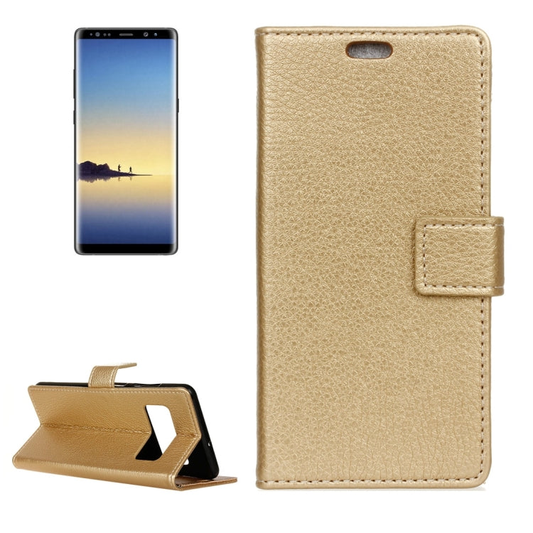 For Galaxy Note 8 Litchi Texture Horizontal Flip Leather Case with Holder & Card Slots & Wallet & Photo Frame