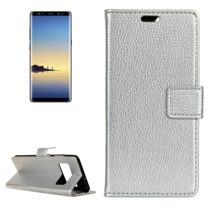 For Galaxy Note 8 Litchi Texture Horizontal Flip Leather Case with Holder & Card Slots & Wallet & Photo Frame