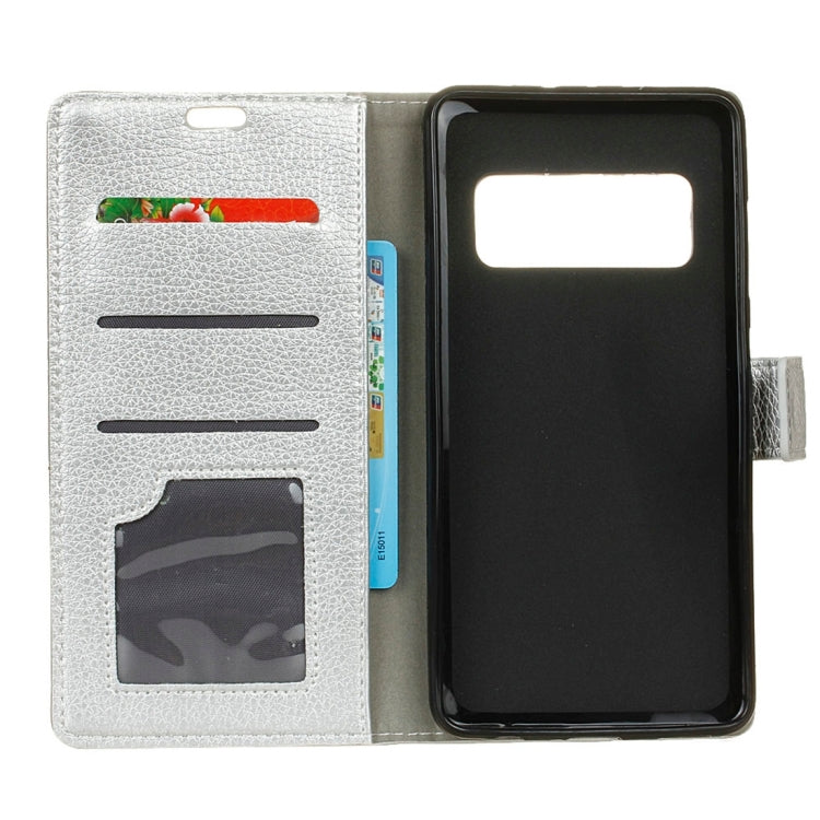 For Galaxy Note 8 Litchi Texture Horizontal Flip Leather Case with Holder & Card Slots & Wallet & Photo Frame