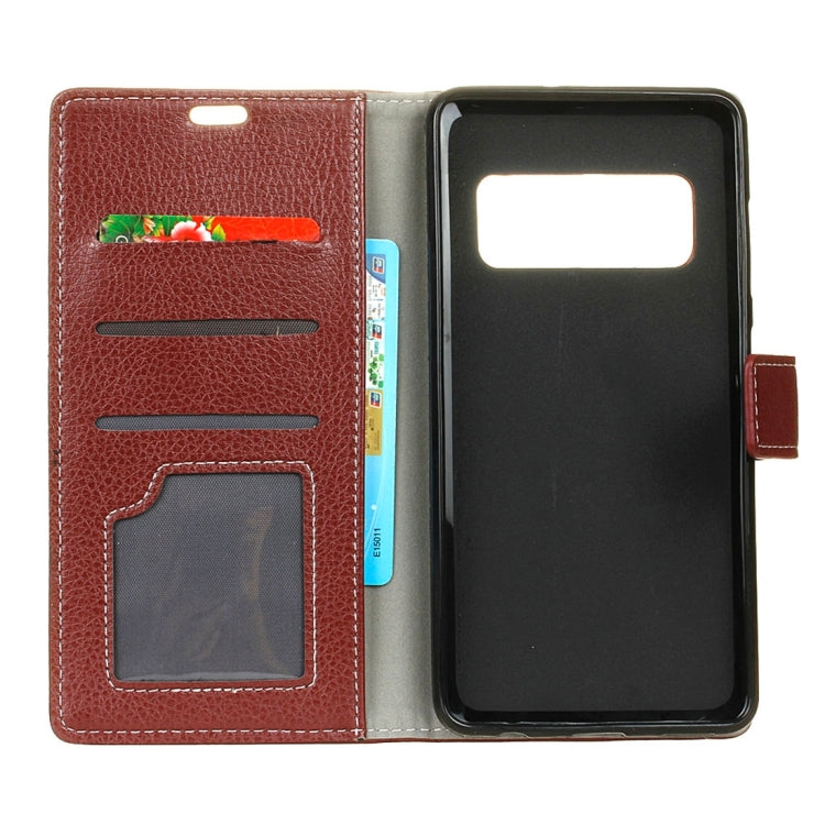 For Galaxy Note 8 Litchi Texture Horizontal Flip Leather Case with Holder & Card Slots & Wallet & Photo Frame