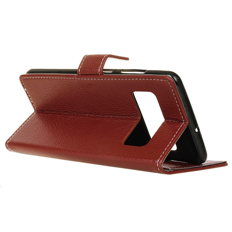For Galaxy Note 8 Litchi Texture Horizontal Flip Leather Case with Holder & Card Slots & Wallet & Photo Frame