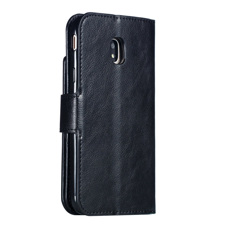 Litchi Texture Horizontal Flip Leather Case for Galaxy J3 (2018), with Holder & Nine Card Slots & Wallet