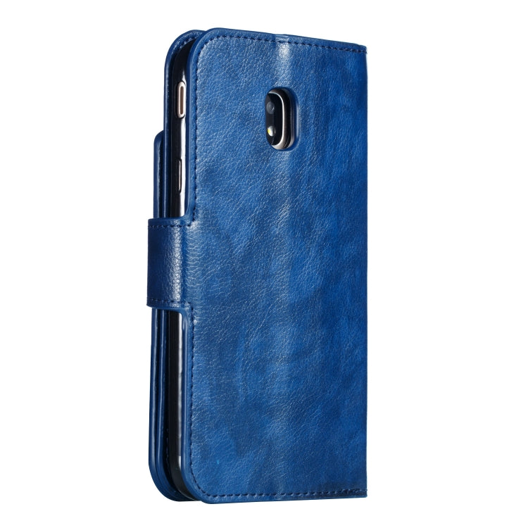 Litchi Texture Horizontal Flip Leather Case for Galaxy J3 (2018), with Holder & Nine Card Slots & Wallet