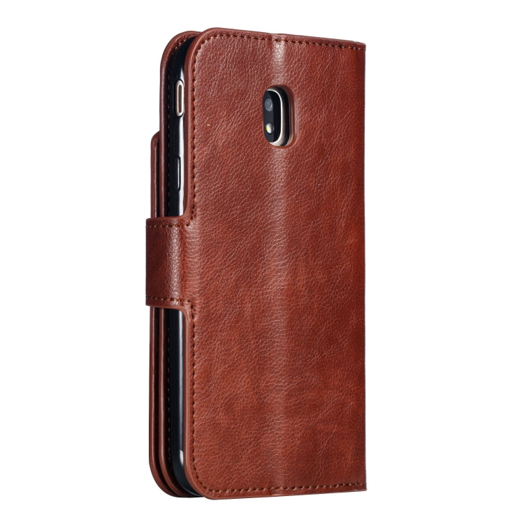 Litchi Texture Horizontal Flip Leather Case for Galaxy J3 (2018), with Holder & Nine Card Slots & Wallet