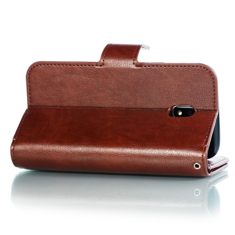 Litchi Texture Horizontal Flip Leather Case for Galaxy J3 (2018), with Holder & Nine Card Slots & Wallet