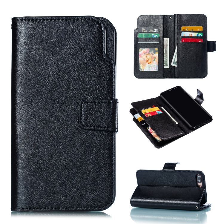 Litchi Texture Horizontal Flip Leather Case for Galaxy S8+, with Holder & Nine Card Slots & Wallet