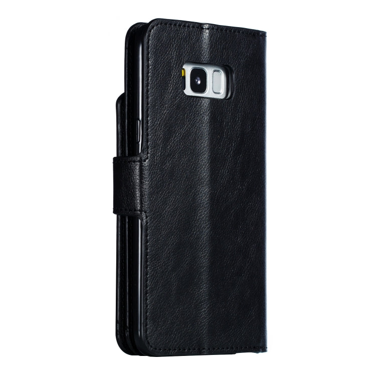 Litchi Texture Horizontal Flip Leather Case for Galaxy S8+, with Holder & Nine Card Slots & Wallet