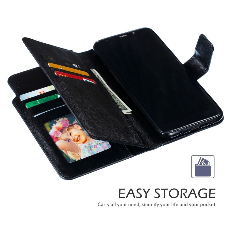 Litchi Texture Horizontal Flip Leather Case for Galaxy S8+, with Holder & Nine Card Slots & Wallet