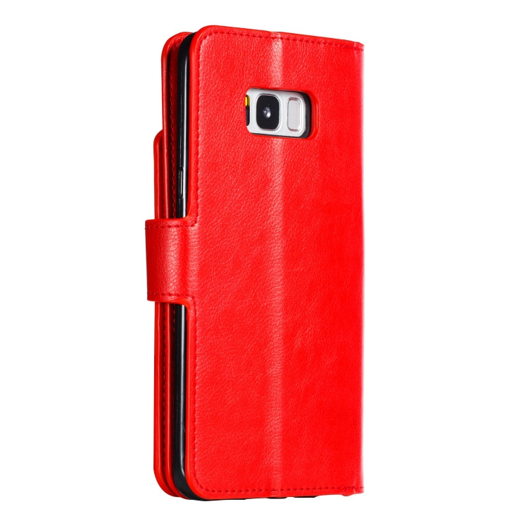 Litchi Texture Horizontal Flip Leather Case for Galaxy S8+, with Holder & Nine Card Slots & Wallet