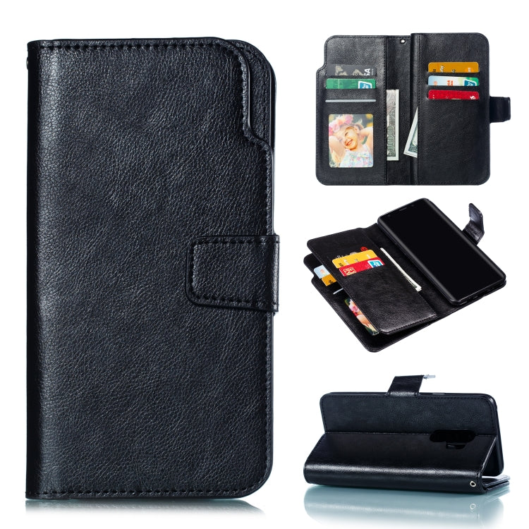 Litchi Texture Horizontal Flip Leather Case for Galaxy S9+, with Holder &
