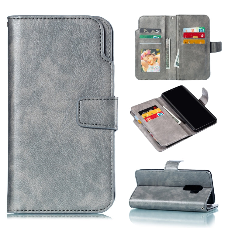Litchi Texture Horizontal Flip Leather Case for Galaxy S9+, with Holder &