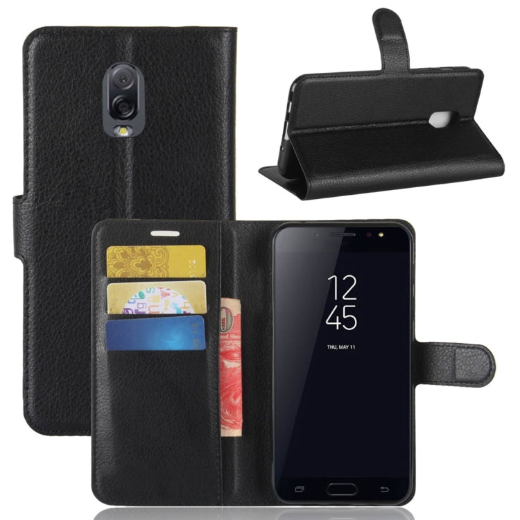 For Galaxy C7 (2017)  Litchi Texture PU +TPU Horizontal Flip Leather Case With Holder & Card Slots & Wallet