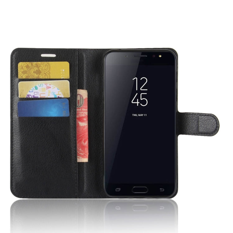For Galaxy C7 (2017)  Litchi Texture PU +TPU Horizontal Flip Leather Case With Holder & Card Slots & Wallet