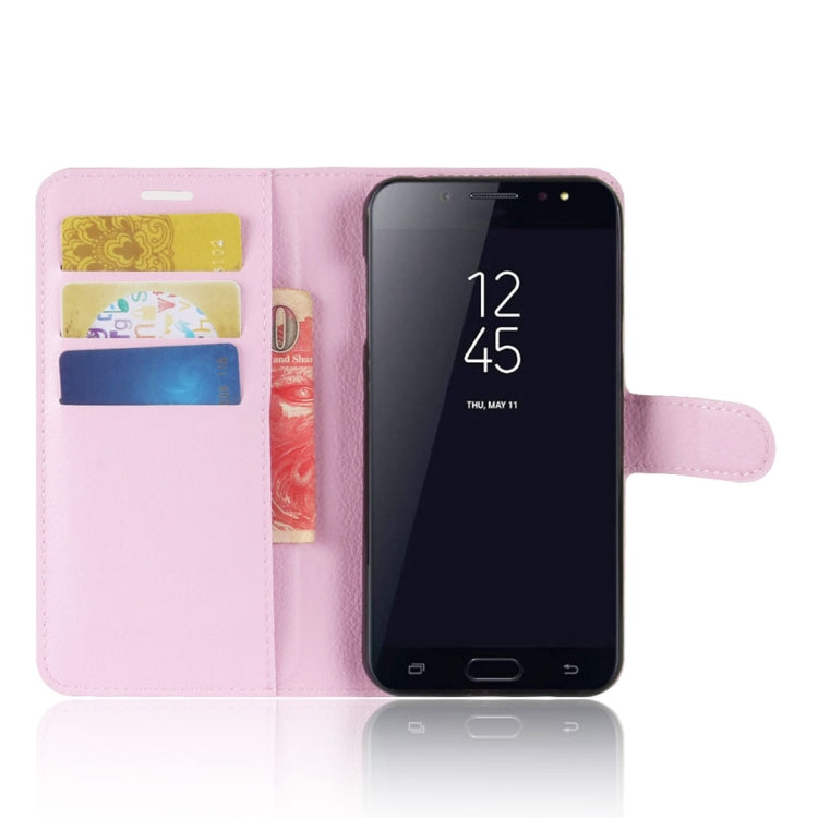 For Galaxy C7 (2017)  Litchi Texture PU +TPU Horizontal Flip Leather Case With Holder & Card Slots & Wallet