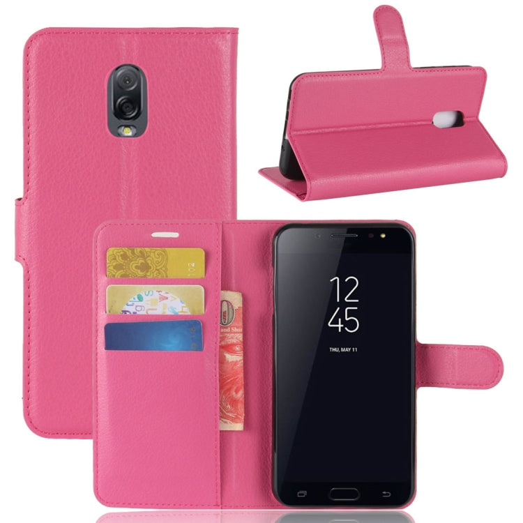 For Galaxy C7 (2017)  Litchi Texture PU +TPU Horizontal Flip Leather Case With Holder & Card Slots & Wallet