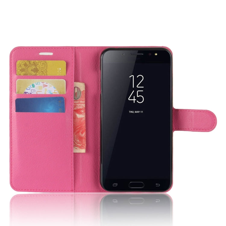 For Galaxy C7 (2017)  Litchi Texture PU +TPU Horizontal Flip Leather Case With Holder & Card Slots & Wallet