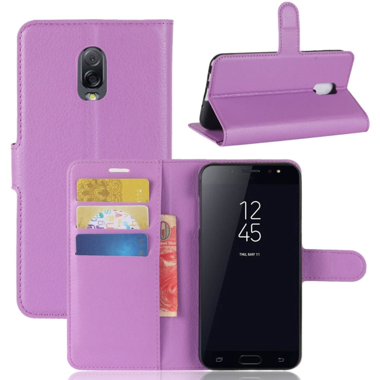 For Galaxy C7 (2017)  Litchi Texture PU +TPU Horizontal Flip Leather Case With Holder & Card Slots & Wallet