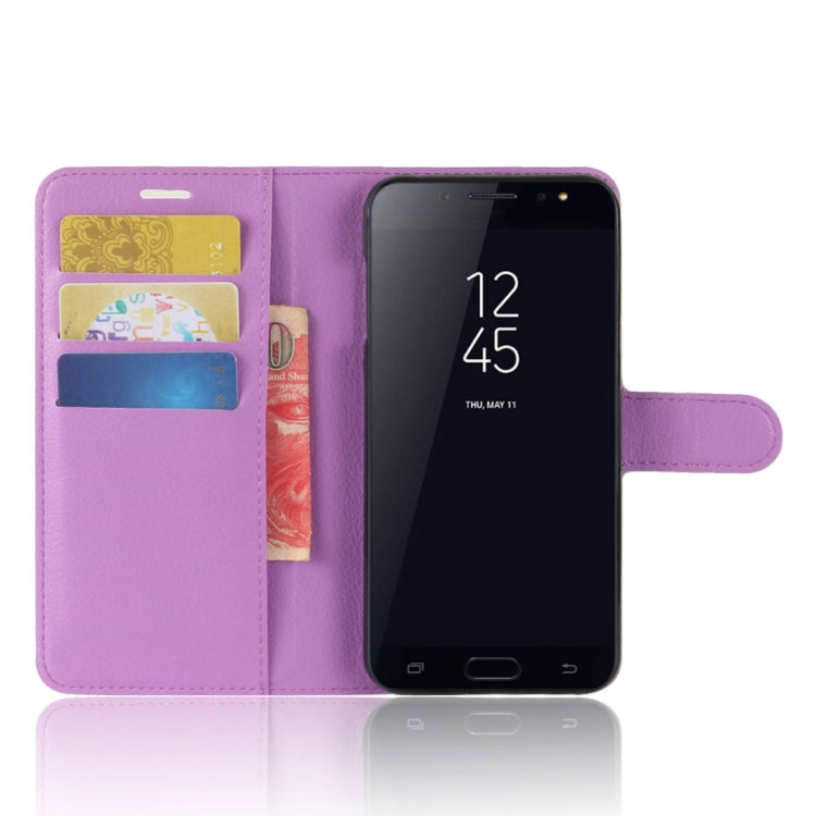 For Galaxy C7 (2017)  Litchi Texture PU +TPU Horizontal Flip Leather Case With Holder & Card Slots & Wallet