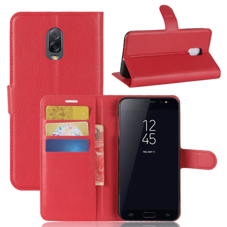 For Galaxy C7 (2017)  Litchi Texture PU +TPU Horizontal Flip Leather Case With Holder & Card Slots & Wallet