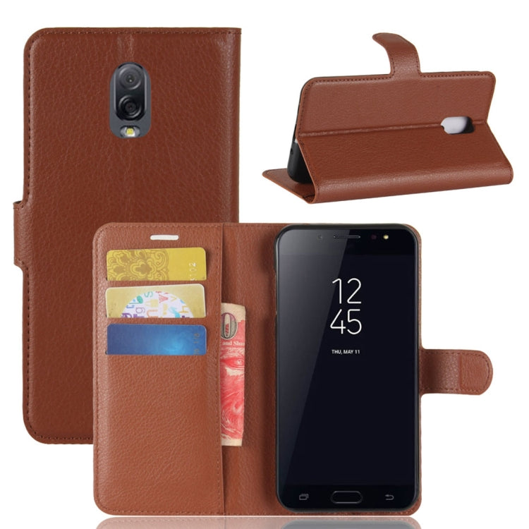 For Galaxy C7 (2017)  Litchi Texture PU +TPU Horizontal Flip Leather Case With Holder & Card Slots & Wallet