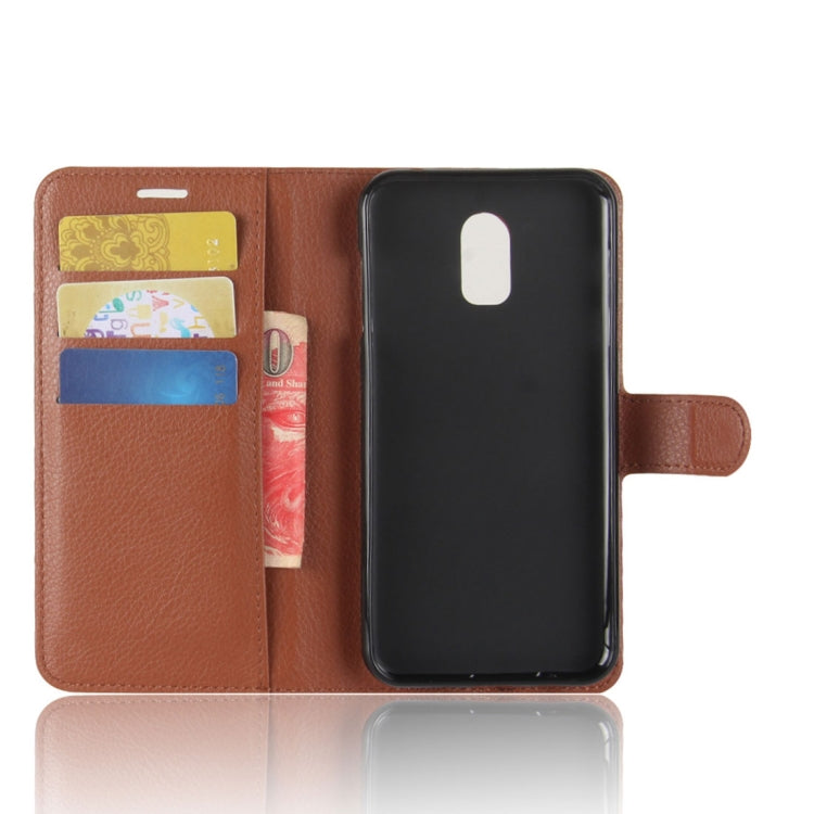 For Galaxy C7 (2017)  Litchi Texture PU +TPU Horizontal Flip Leather Case With Holder & Card Slots & Wallet