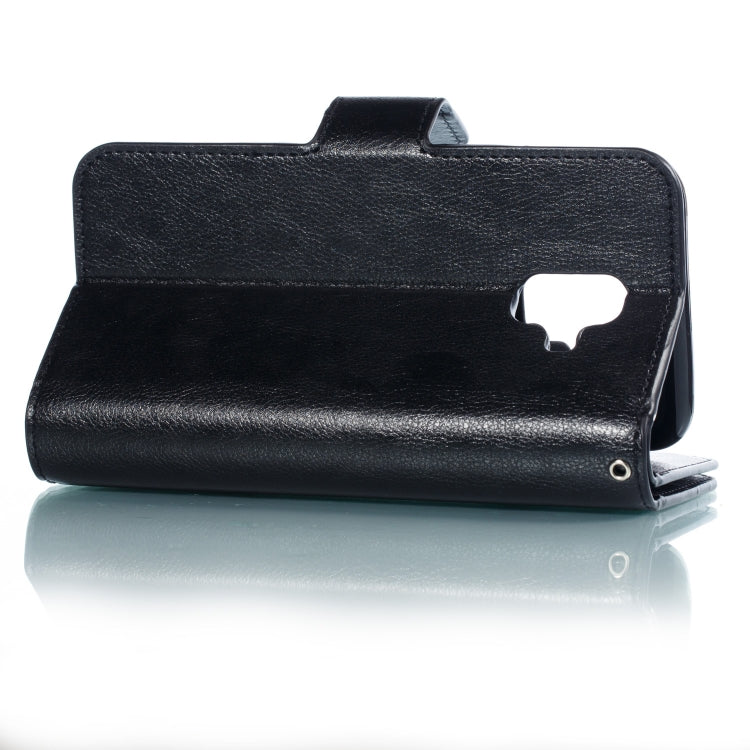 Litchi Texture Horizontal Flip Leather Case for Galaxy A6 (2018), with Holder & Nine Card Slots & Wallet