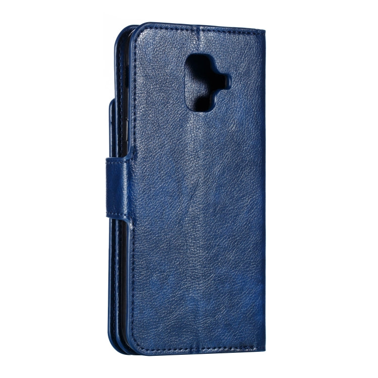 Litchi Texture Horizontal Flip Leather Case for Galaxy A6 (2018), with Holder & Nine Card Slots & Wallet