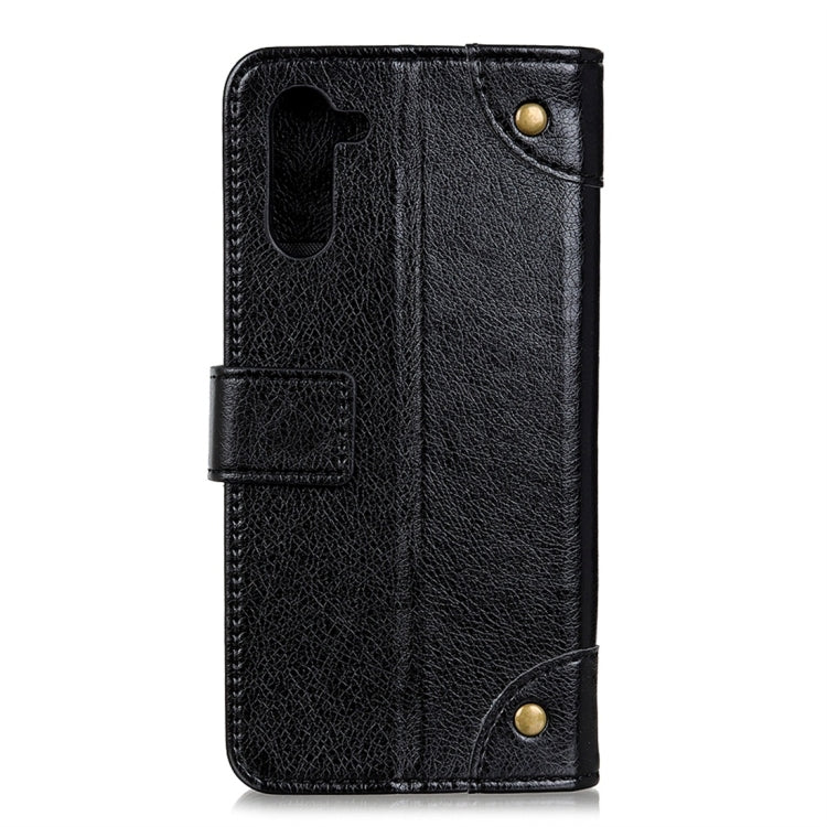Copper Buckle Nappa Texture Horizontal Flip Leather Case for Galaxy Note 10, with Holder & Card Slots & Wallet