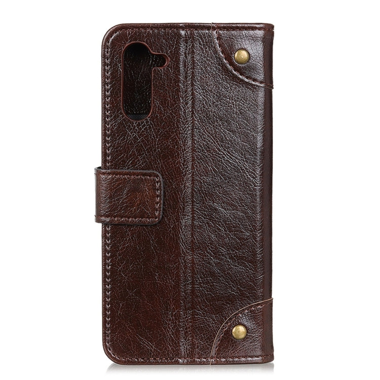 Copper Buckle Nappa Texture Horizontal Flip Leather Case for Galaxy Note 10, with Holder & Card Slots & Wallet