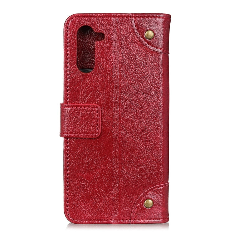Copper Buckle Nappa Texture Horizontal Flip Leather Case for Galaxy Note 10, with Holder & Card Slots & Wallet