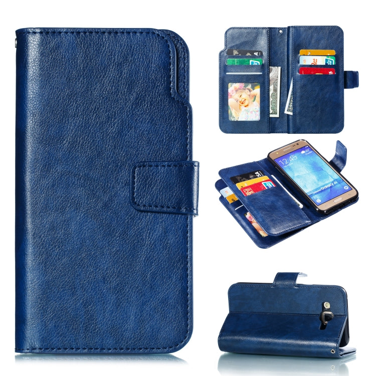 Litchi Texture Horizontal Flip Leather Case for Galaxy J5, with Holder & Nine Card Slots & Wallet