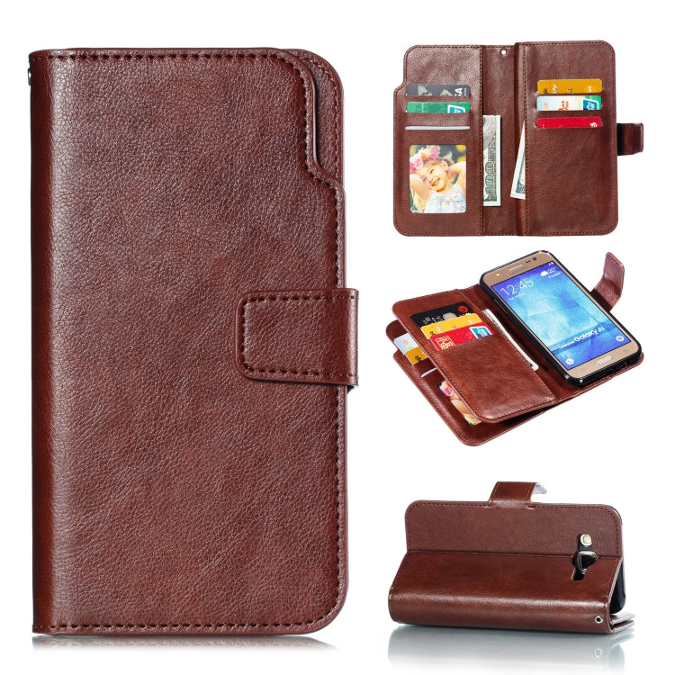 Litchi Texture Horizontal Flip Leather Case for Galaxy J5, with Holder & Nine Card Slots & Wallet