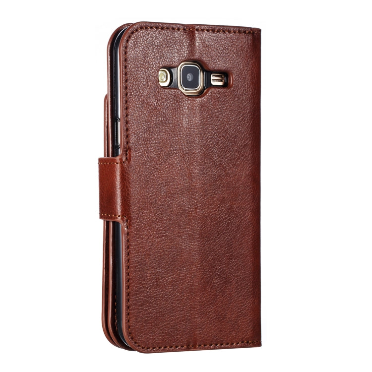 Litchi Texture Horizontal Flip Leather Case for Galaxy J5, with Holder & Nine Card Slots & Wallet