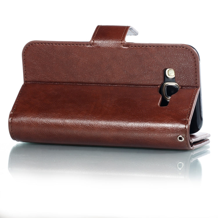 Litchi Texture Horizontal Flip Leather Case for Galaxy J5, with Holder & Nine Card Slots & Wallet