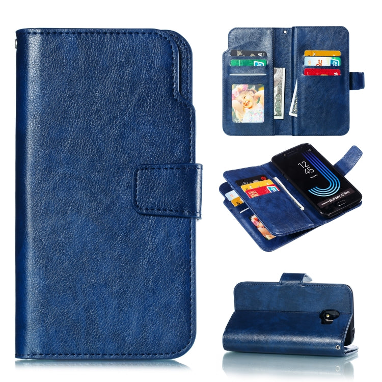 Litchi Texture Horizontal Flip Leather Case for Galaxy J2 Pro (2018), with Holder & Nine Card Slots & Wallet