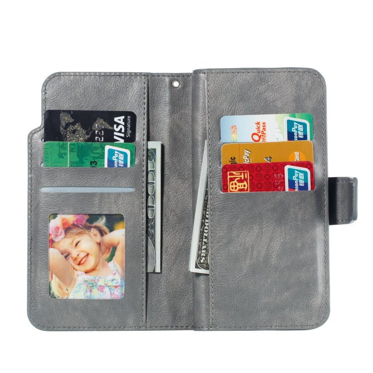 Litchi Texture Horizontal Flip Leather Case for Galaxy J3 (2016), with Holder & Nine Card Slots & Wallet