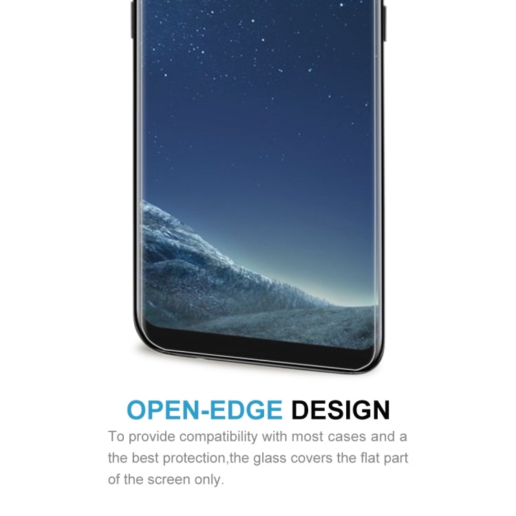 For Galaxy S8 + / G9550 Angibabe 0.3mm 9H Surface Hardness 2.5D Curved Flat Tempered Glass Screen Protector Film